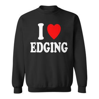 I Heart Love Edging Sweatshirt - Seseable