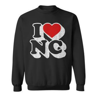 I Heart Love Nc North Carolina Souvenir Sweatshirt - Monsterry DE