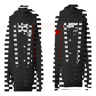 Hearts Bow Tie Love Heart Valentine's Day Valentines Sweatshirt - Monsterry