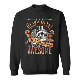 Heavy Metal Cooler Dad Punk Rock Music Lover Sweatshirt - Monsterry