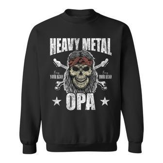Heavy Metal Grandpa Grossvater Bester Metal Grandpa Sweatshirt - Seseable
