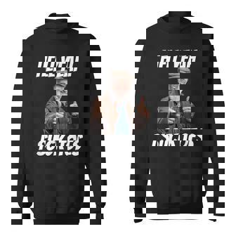 Hell Yeah I Suck Toes Inappropriate Humor Embarrassing Sweatshirt | Mazezy