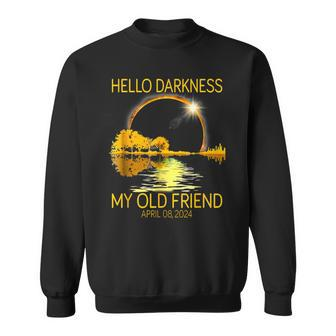 Hello Darkness My Old Friend 2024 Solar Eclipse 4824 Sweatshirt | Mazezy