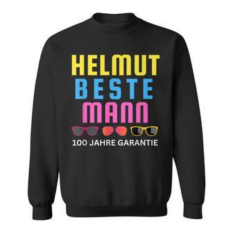 Helmut Beste Mann 100 Jahre Garantie Mallorca Party Schwarz Sweatshirt - Seseable
