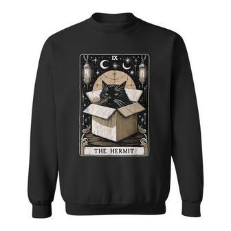 The Hermit Tarot Card Cat Lover Cat Sweatshirt - Thegiftio UK