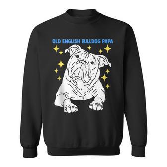 Herren Old English Bulldog Papa Herrchen Old English Bulldog Sweatshirt - Geschenkecke