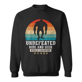 Hide And Seek World Champion Bigfoot Retro Vintage Sweatshirt - Monsterry UK