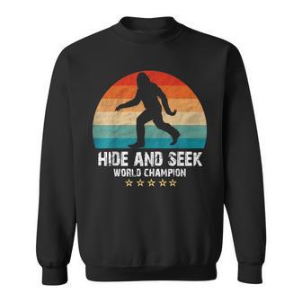 Hide And Seek World Champion Vintage Bigfoot Sweatshirt - Monsterry