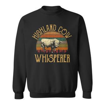 Highland Cow Whisperer Highland Cow Sweatshirt | Mazezy