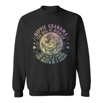 Hippie Oma Wie Eine Normale Oma Mit Soul Of Mermaid Sweatshirt - Seseable