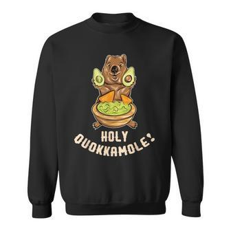 Holy Quokkamole Quokka Avocado Guacamole Sweatshirt - Monsterry UK