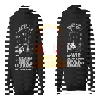 Hombre Nunca Se Tienen Suficientes Guitarras Rock Guitarrista Camisa de entrenamiento - Regaloses
