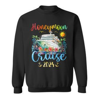 Honeymoon Cruise For Matching Couples 2024 Just Married Sweatshirt - Monsterry UK