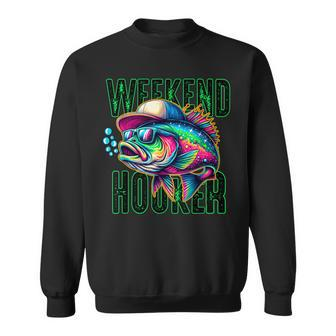 Weekend Hooker Colorful Fish Father Day Love Fishing Sweatshirt | Mazezy