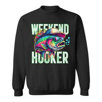 Weekend Hooker Colorful Fishing Father Day Sweatshirt - Thegiftio UK