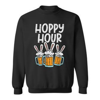 Hoppy Bunny Rabbit Ear Happy Easter Day Women Sweatshirt - Thegiftio UK