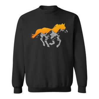 Horse Riding Apparel Mountain And Horse Sweatshirt - Monsterry CA
