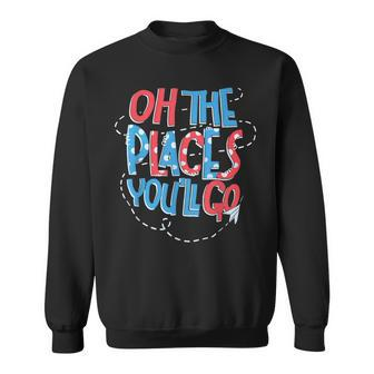 Hot Air Balloon Oh The Places You’Ll Go When You Read Sweatshirt | Mazezy
