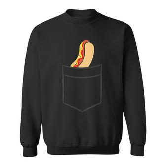 Hotdog In The Pocket Pocket Hot Dog Sweatshirt - Monsterry