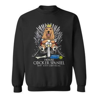 House Cocker Spaniel Sweatshirt | Mazezy
