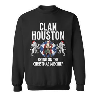 Houston Clan Christmas Scottish Family Name Party Sweatshirt - Seseable