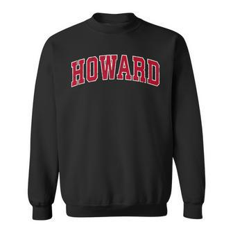 Howard Wisconsin Wi Vintage Sports Red Sweatshirt - Monsterry