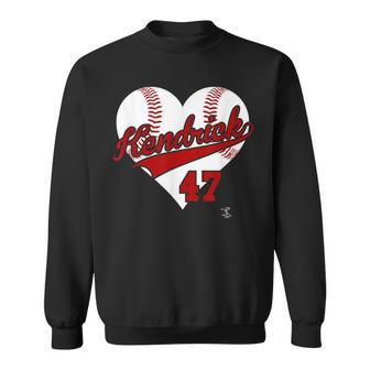 Howie Kendrick Baseball Heart Gameday Sweatshirt - Monsterry AU