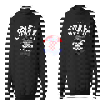Hrvatska Croatian Flag Croatia Soccer Football Croats Sweatshirt - Thegiftio