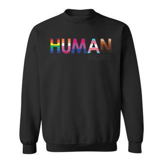 Human Rights Lgbtq Racism Sexism Flags Protest Sweatshirt - Monsterry DE