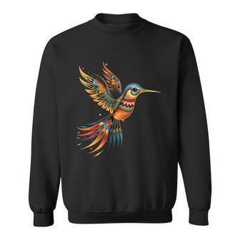 Hummingbird Native American Tribal Arts Indian Indigenous Sweatshirt - Seseable