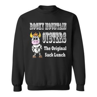 Humorous Rocky Mountain Oysters T Sweatshirt - Monsterry DE