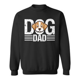 Hunde- Für Herren Hund Papa Pfotenabdruck Hundeliebhaber Herren Lustig Sweatshirt - Geschenkecke