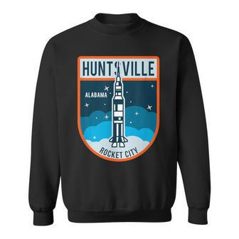 Huntsville Alabama Rocket City Space Ship Spaceflight Sweatshirt - Seseable