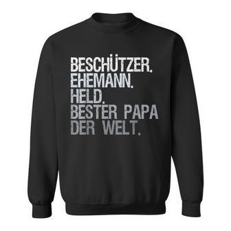 Husband Papa Protector Sweatshirt - Seseable