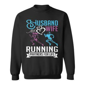 Husband And Wife Running Sweet Valentine’S Day Sweatshirt | Mazezy DE