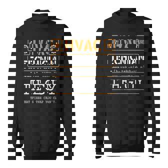 Hvac Technician Noun Hvac Technician Hvac Tech Sweatshirt | Mazezy