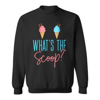 Ice Cream Gender Reveal What The Scoop Sweatshirt - Monsterry