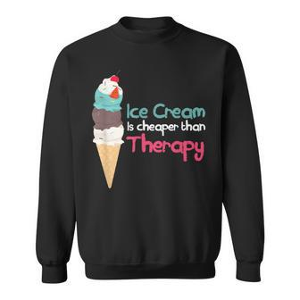 Ice Cream Therapy Rich Taste Flavored Sweet Sweatshirt - Monsterry UK