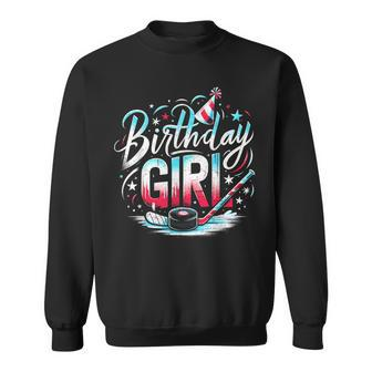 Ice Hockey Birthday Outfit For Girls Happy Birthday Girls Sweatshirt - Thegiftio UK