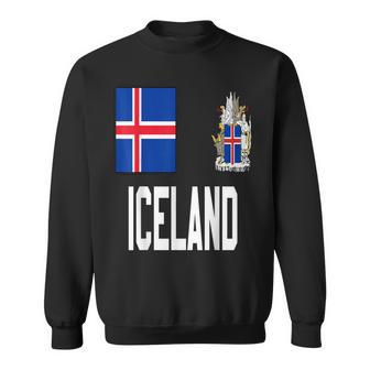 Iceland Flag Hat Helmet Viking Sweatshirt - Monsterry UK