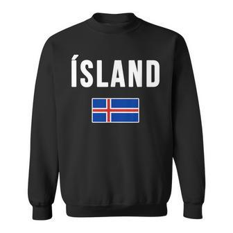 Iceland Icelandic Flag Reykjavik Travel Souvenir Love Viking Sweatshirt - Monsterry UK
