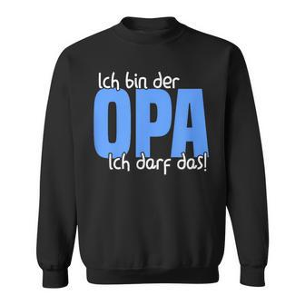 Ich Bin Der Opa, Kann Das Enkelkind Sweatshirt, Schwarz Für Großväter - Seseable