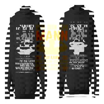 Ich Bin Ein Mann Ich Kann Dinge Schon Vergessen Humor German Sweatshirt - Seseable
