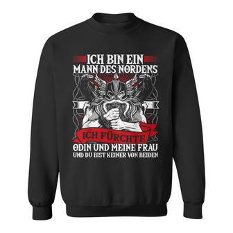 Ich Bin Ein Nordmann Sweatshirt, Valhalla Wikinger Design Schwarz - Seseable