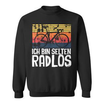 Ich Bin Selten Radlos Radloß Retro Bicycle Cycling Sweatshirt - Seseable