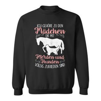 Ich Gehöre zu den Mädchen: Pferdereiten & Hunde Sweatshirt - Seseable