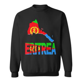 Ich Liebe Eritrea Flag In Eritrean Map Love Eritrea Flag Map Sweatshirt - Seseable