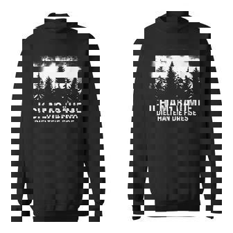 Ich Mag Bäume Die Halten Die Fresse Baume German Language Sweatshirt - Seseable