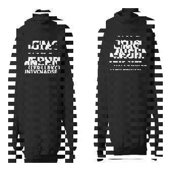 Ich Mag Menschen Unter Vollnarkose Doctor's German Language Sweatshirt - Seseable