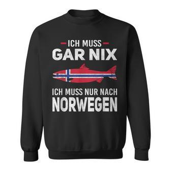 Ich Muss Gar Nix Ich Muss Nur Nach Norwegian Scandinavia Sweatshirt - Seseable